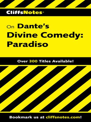 cover image of CliffsNotes on Dante's Divine Comedy-III Paradiso